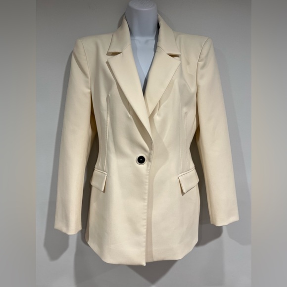Zara fitted ivory Blazer Jacket⭐️Limited Edition ⭐️ - Picture 9 of 16